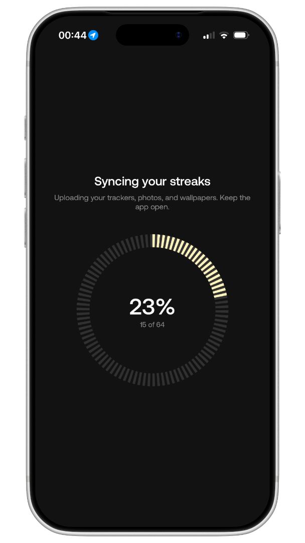 Local streak history syncing into the new account-backed model