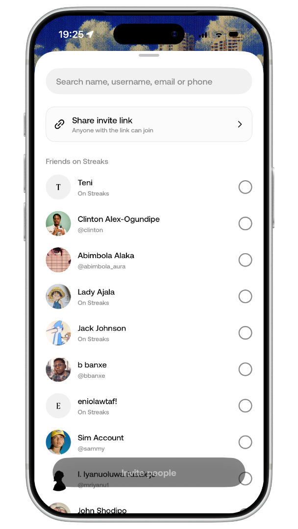 Finding people to invite