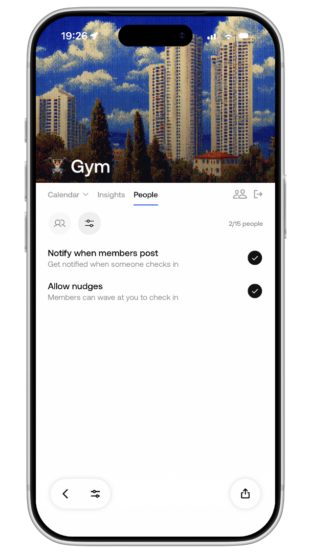 Tracker settings